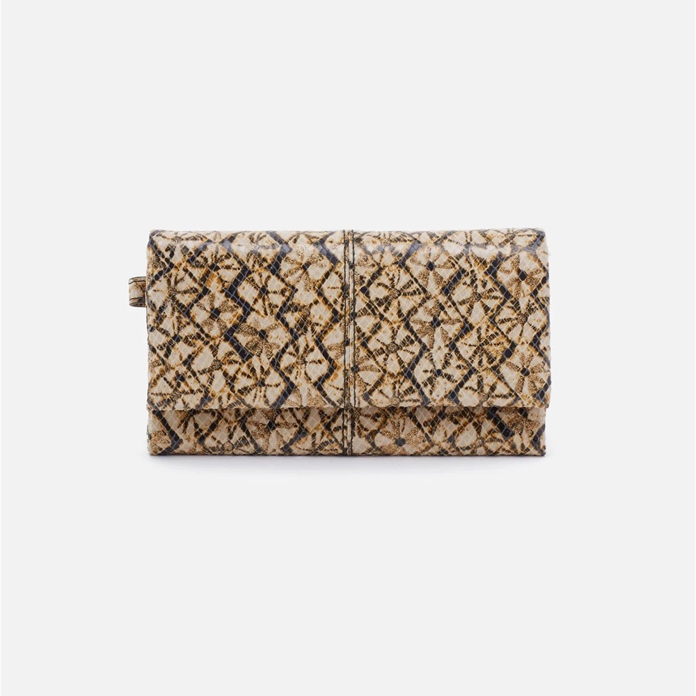 NWT HOBO Keen Trifold Twinkle Print Wallet
